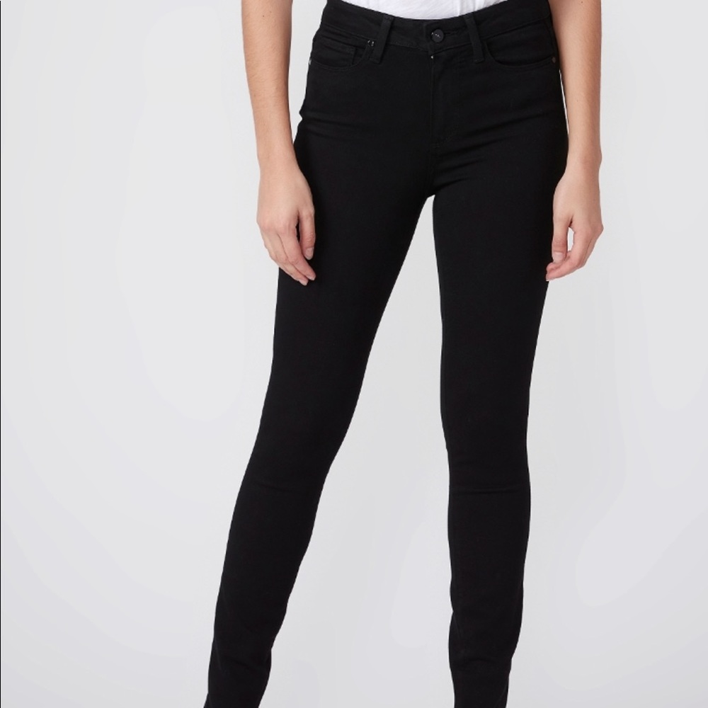 PAIGE BLACK HOXTON ANKLE JEANS - 27